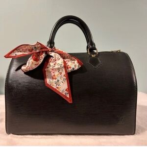 Louis Vuitton Speedy 30  Black Epi Leather